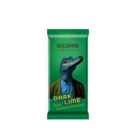 Heilemann Dark Lime Edelbitter-Schokolade in Krokodil-Verpackung - #maskedchocolate