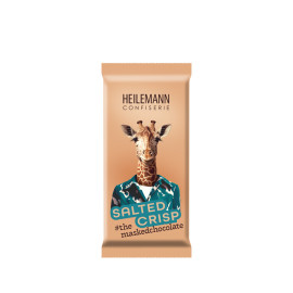 Heilemann Salted Crisp Edelvollmilch-Schokolade in Giraffen-Verpackung - #maskedchocolate