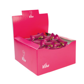 Viba Knister-Nougat Minis im Karton 1,1 kg - Nougatpraline aus 56% Haselnussnougat, 40% Vollmilchschokolade und 4% Knisterzucker