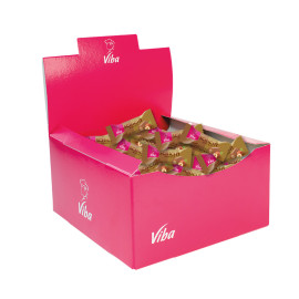 Viba Schicht Nougat Minis im Karton 1,1 kg - Haselnussnougat mit hellem Haselnussnougatkern